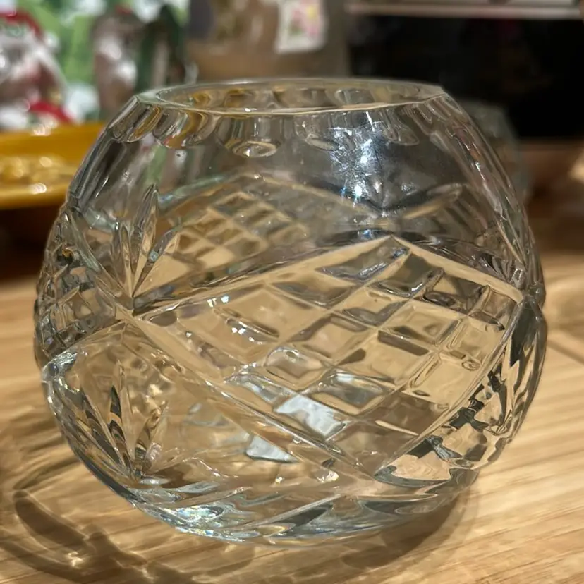 Vintage Godinger Crystal Rose Bowl