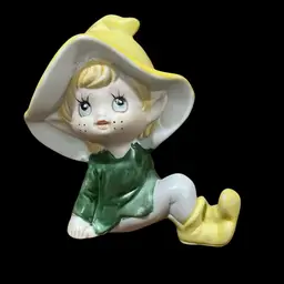 Homco Yellow Hat Pixie