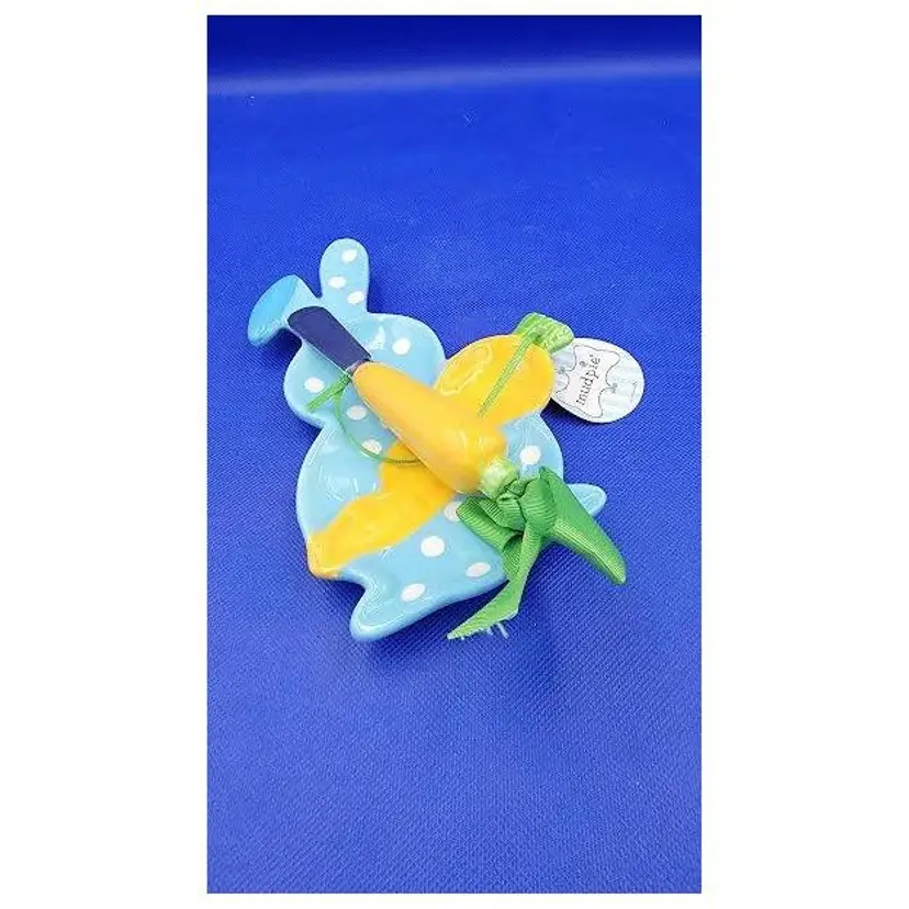 MUDPIE EASTER BUNNY TRAY WITH SPREADER