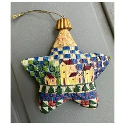 Jim Shore Heartwood Creek Christmas Star Ornament Village Buildings Houses and Trees 2004