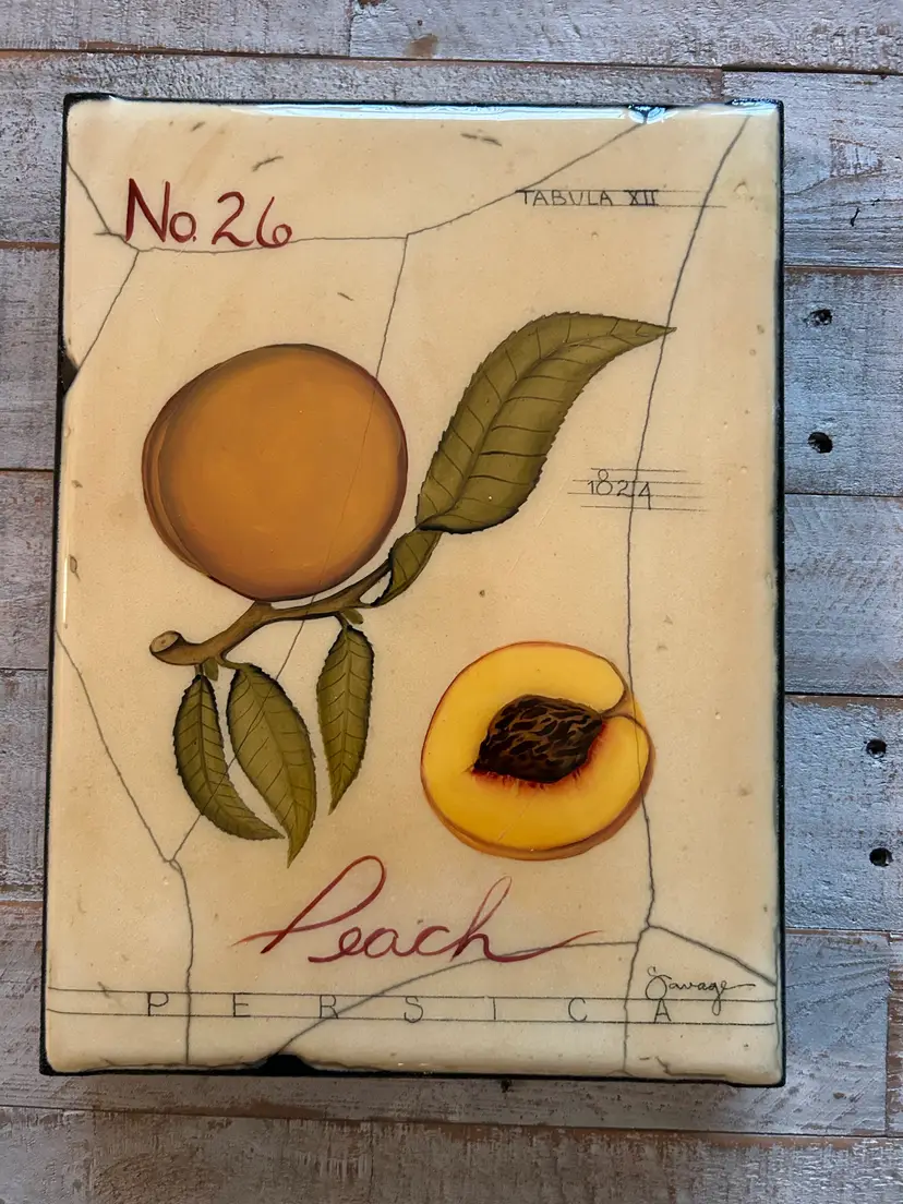Peach wall art