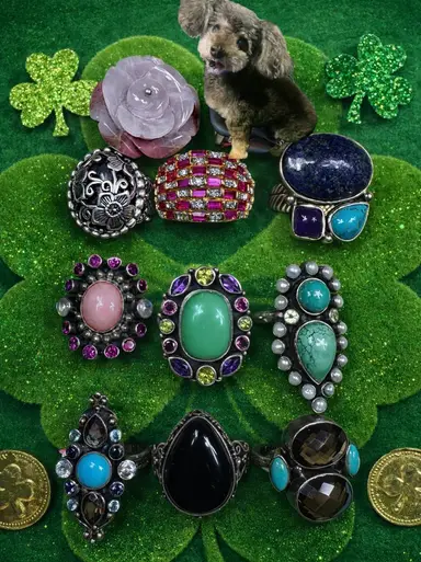 Sterling Rings Etc *Prebids* (Wear Green)