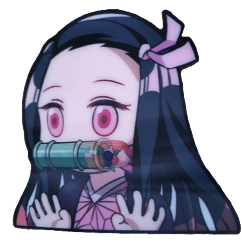Demon Slayer Nezuko Kamado 3D Lenticular Decal Anime Motion Car Sticker