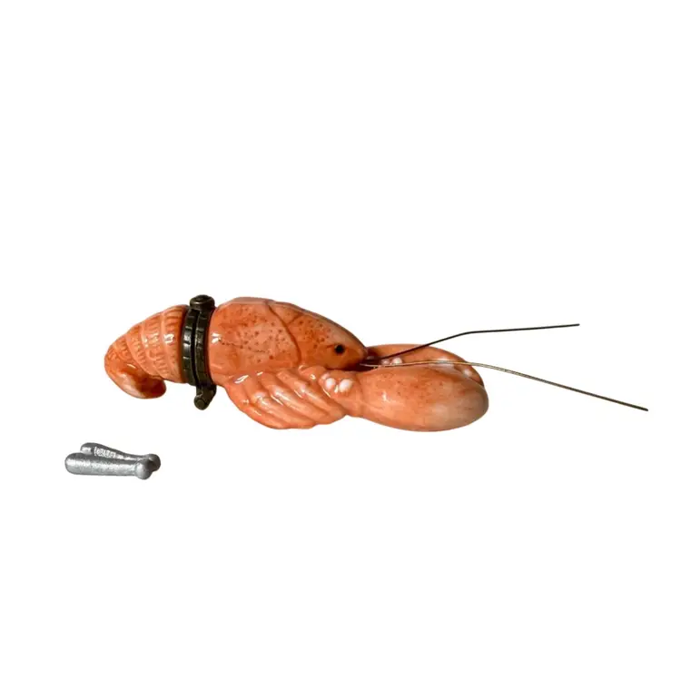 PHB Midwest Of Cannon Falls Lobster Trinket Box + Shell Cracker Trinket