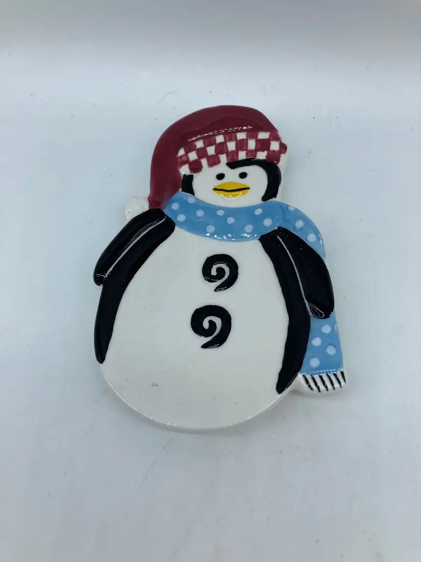 Holiday Penguin Trinket Dish by Bella Casa by Ganz