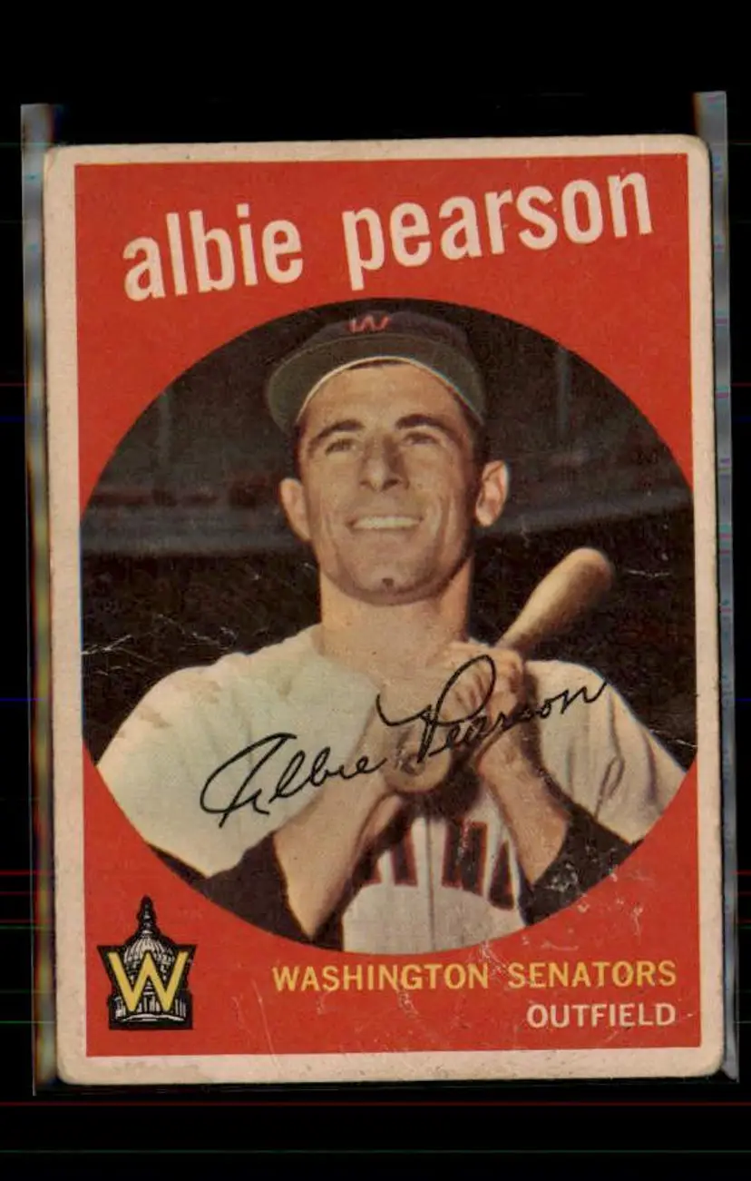 1959 Topps #4 Albie Pearson - (pk4) - Washington Senators