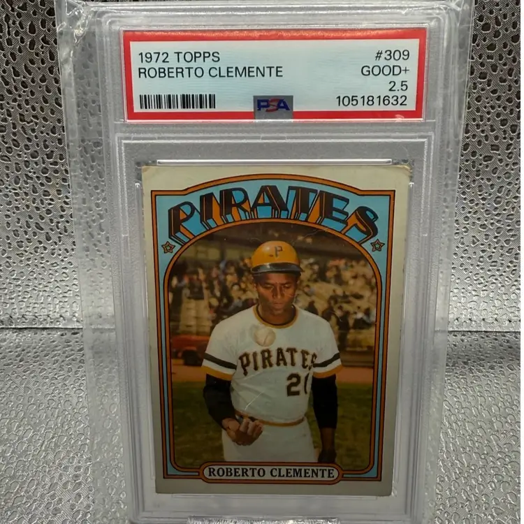 Roberto Clemente - 1972 Topps world series- PSA 2.5
