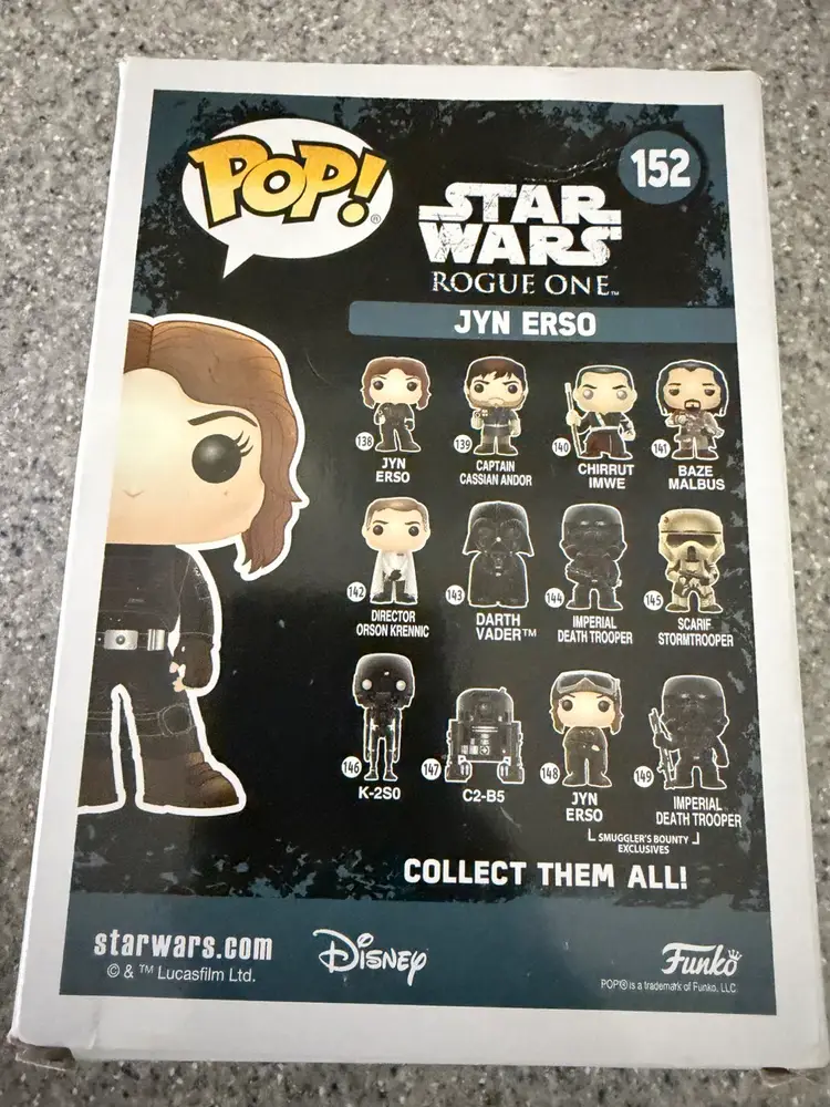 New Only At Target Vintage Funko Pop! Jyn Erso vinyl bobble-head figure from the Star Wars: Rogue One movie. New