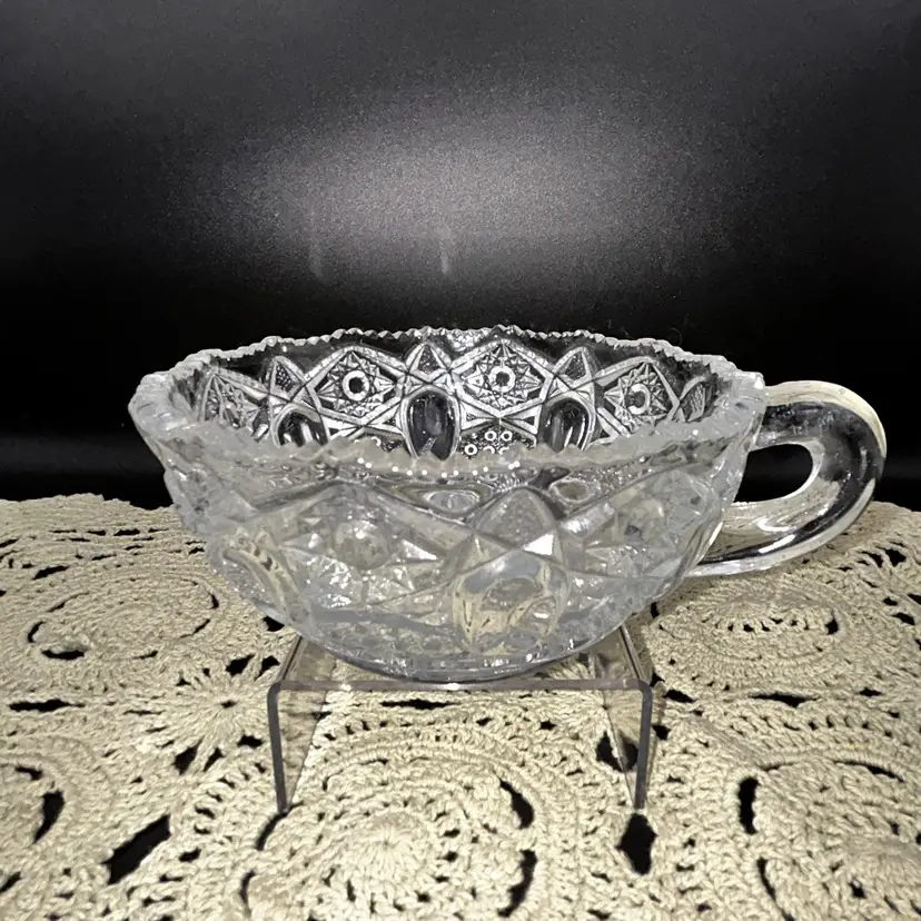 Vintage L.E. Smith Quintec Nappy Bowl Single Handle