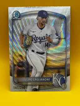 2025 Bowman Jac Caglianone Wave Refractor/350 Kansas City Royals