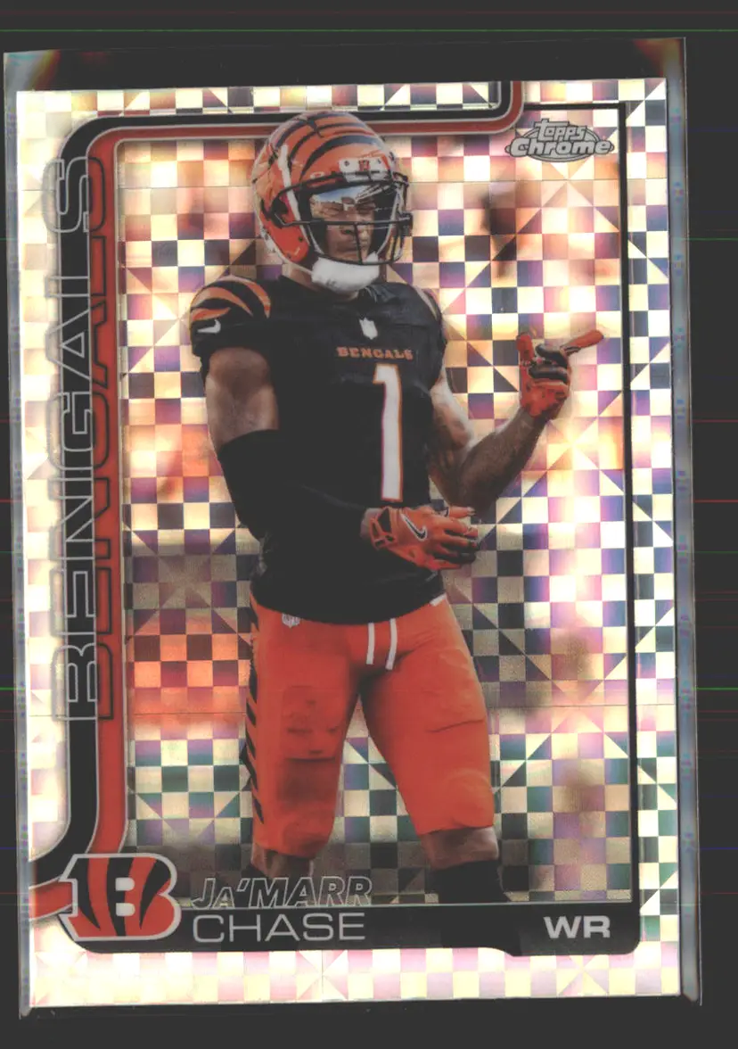 Ja'Marr Chase 2025 Topps Chrome X-Fractor #58 - (142) - Cincinnati Bengals