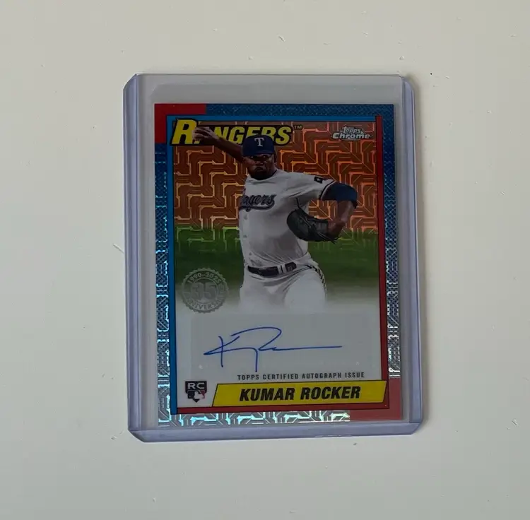 Kumar Rocker RC Silver Pack Auto Texas Rangers