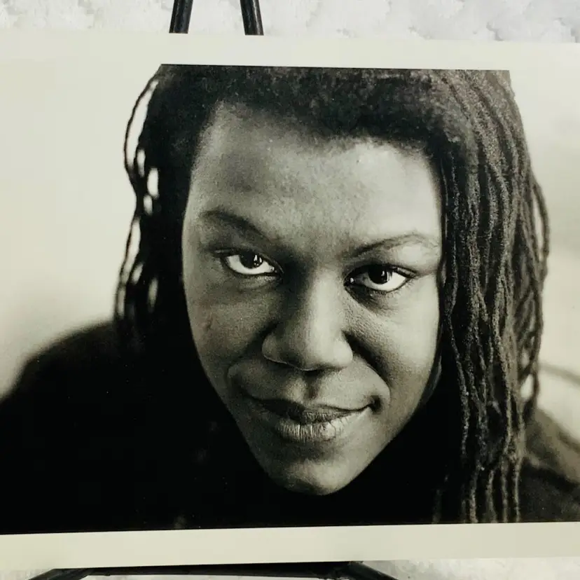 Vintage Postcard Black Writers
PHOTOGRAPHS BY JILL KREMENTZ
A. J. UERDELLE, Brooklyn, N.Y., March 1, 1996
A. J. Verdelle (b. 1960) made an immediate impact on the literary scene with her debut novel, The Good Negress (1995), which won wide praise and was a finalist for the PEN/Faulkner Award. A graduate of the University of Chicago, Verdelle founded and operates a successful consulting company in New York, Applied Statistics & Research.