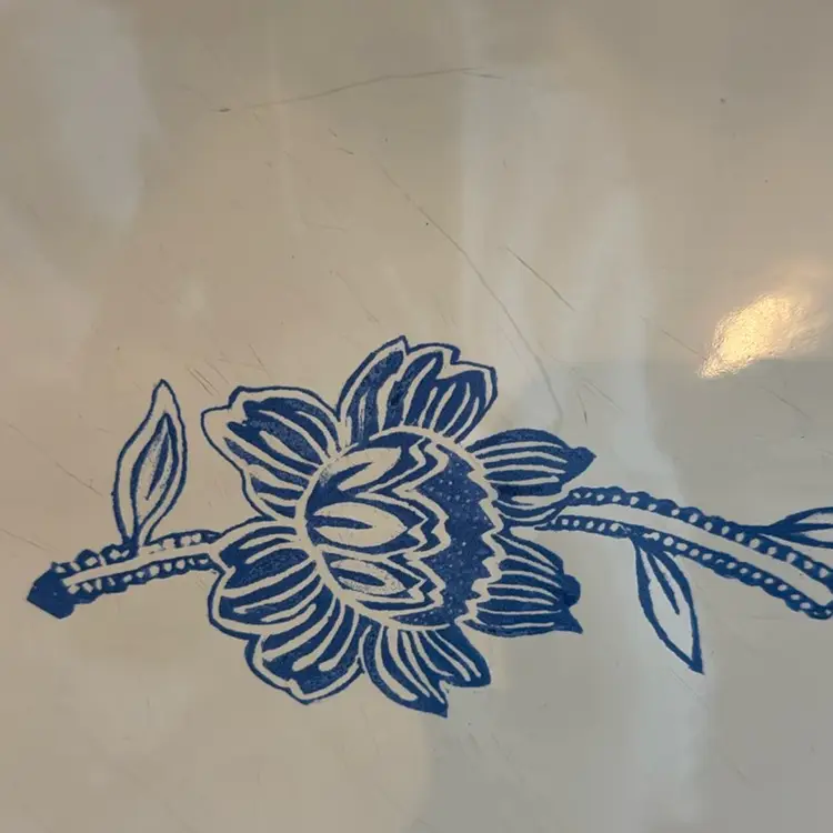 Vintage Avon Ruffled Serving Tray