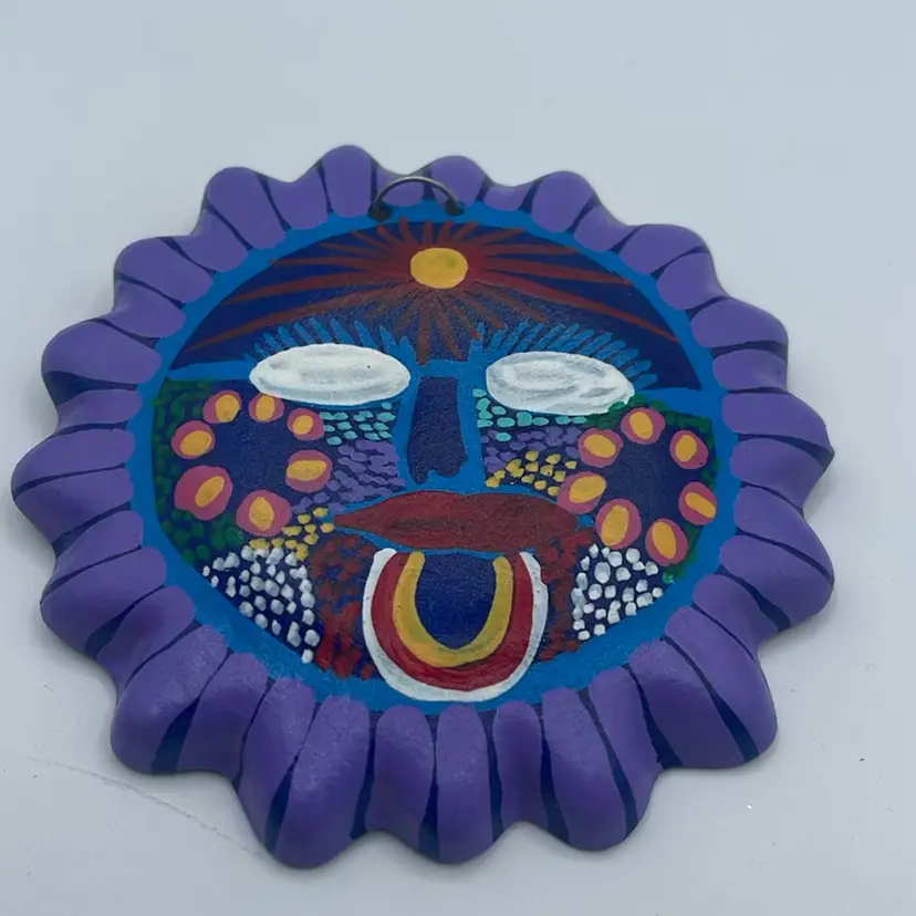 Hand Painted Sun Mexico 3.5”