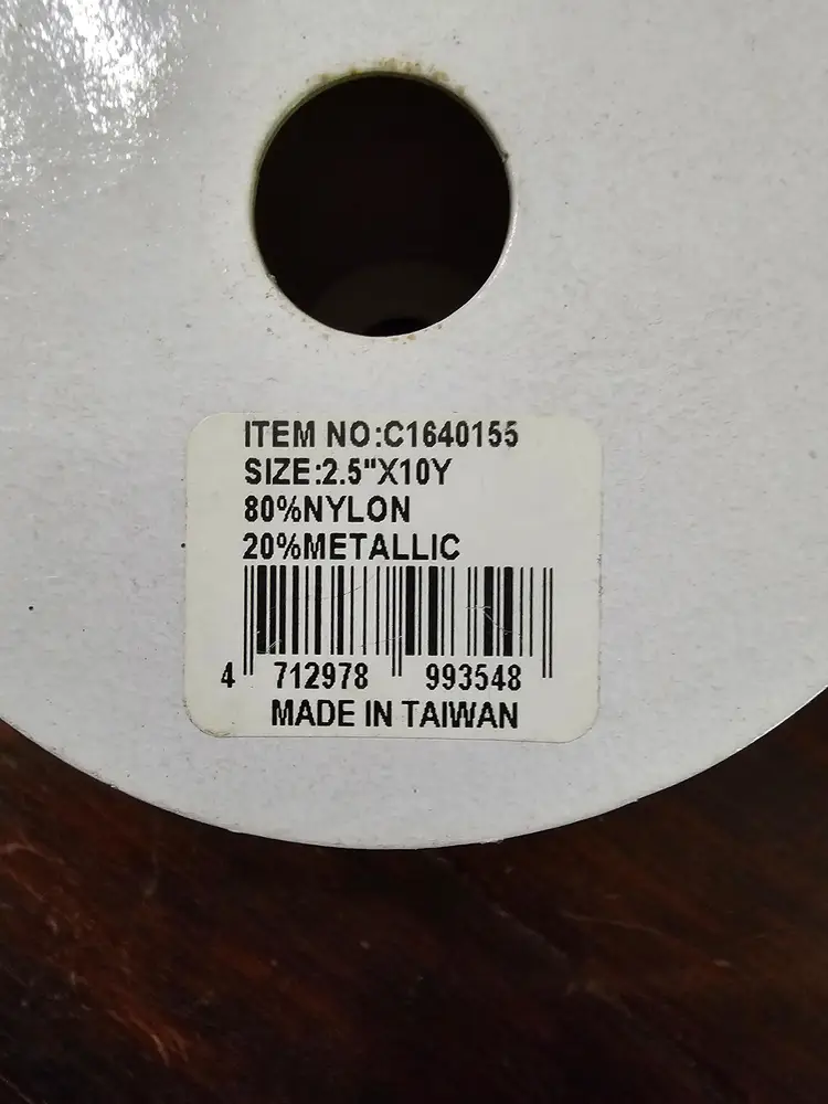 Sparkling Red and Green Polka Dot Ribbon 2.5x10yrd