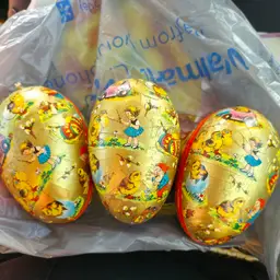 Vintage West German Paper Mache Easter Egg Candy Containers – Set of 3