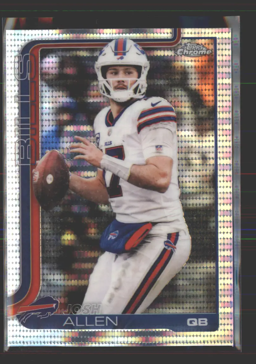 Josh Allen 2025 Topps Chrome Pulsar #34 - (142) - Buffalo Bills
