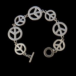 Aeropostale Peace Sign Bracelet Vintage