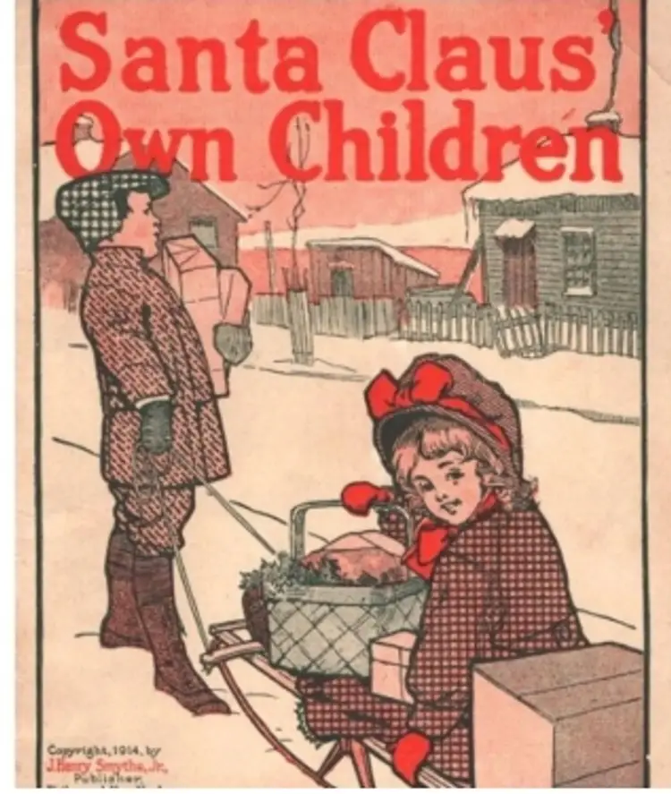 Antique Advertising Booklet Santa Claus' Own Children Matthews Department Store 1914 Christmas Display Collect