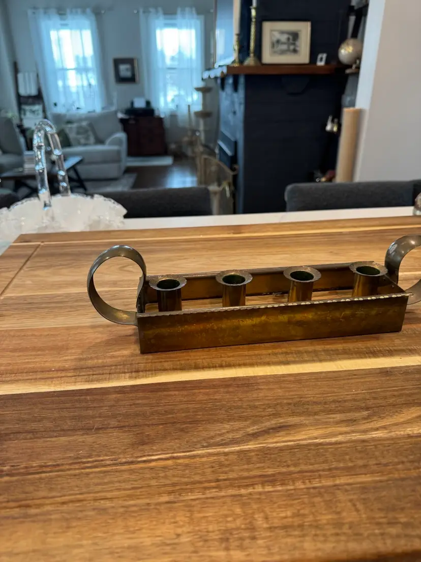 4 Candle Brass Holder