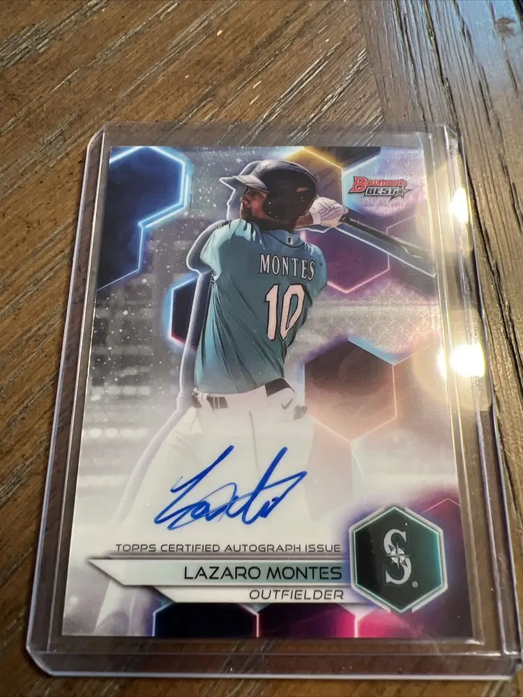 2023 Bowman's Best Lazaro Montes Auto Autograph RC Rookie #B23-LM MARINERS!