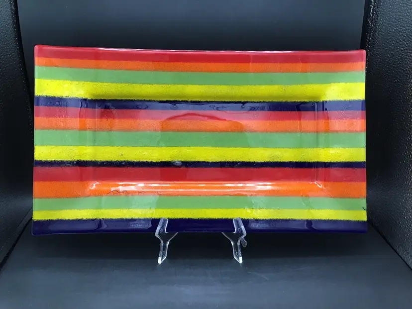 563-MCM Fused Glass Platter