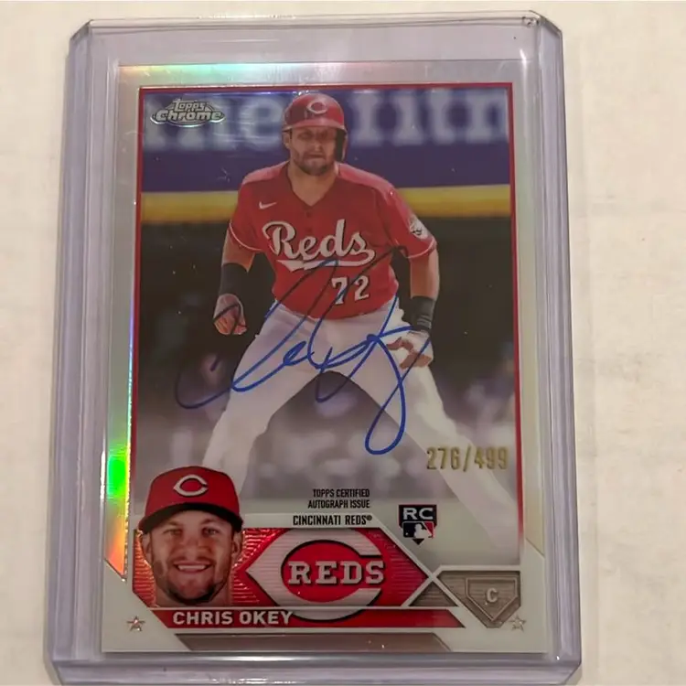 2023 Topps Chrome Chris Okey Refractor Auto /499