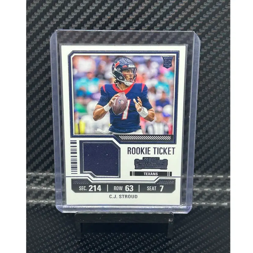 2023 Contenders Rookie Ticket Patch CJ Stroud Houston Texans