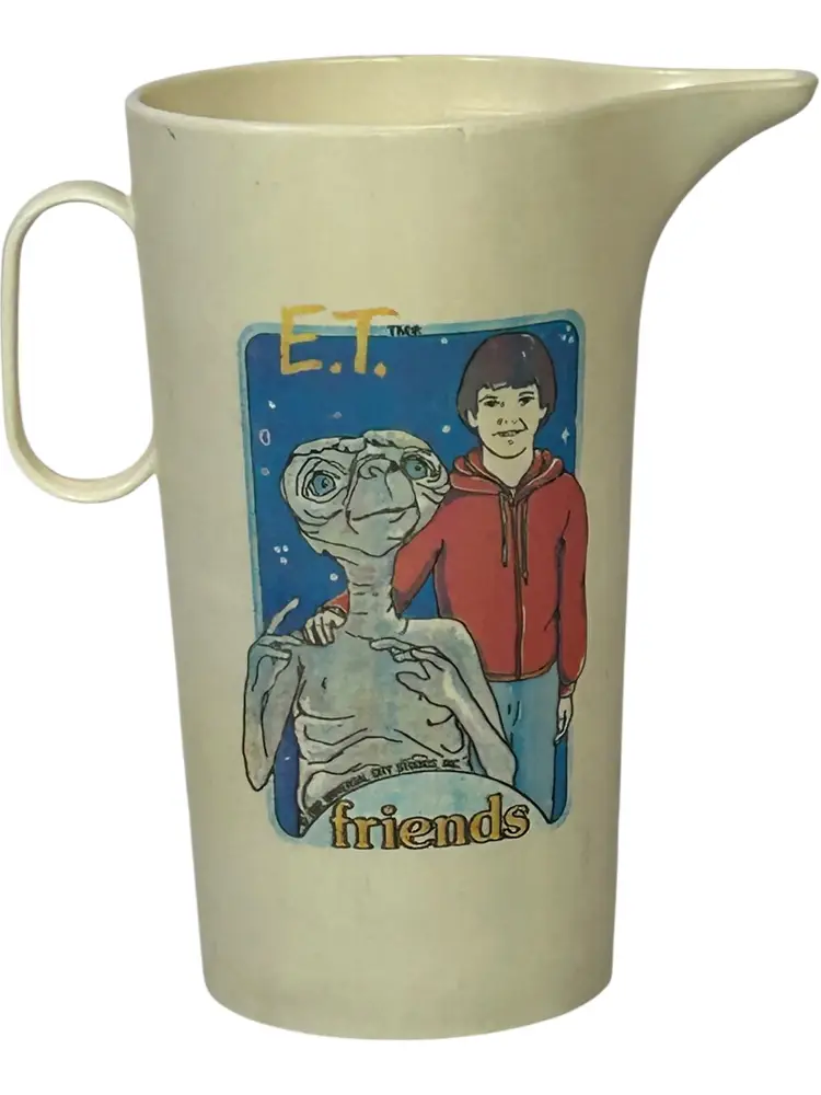 VTG 1982 E.T. Kids Teacups and Plates Pitcher Tray Tea Party 12pc Set