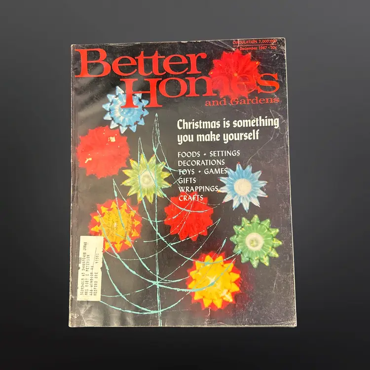 Vintage Better Homes & Gardens December 1967 Christmas Issue
