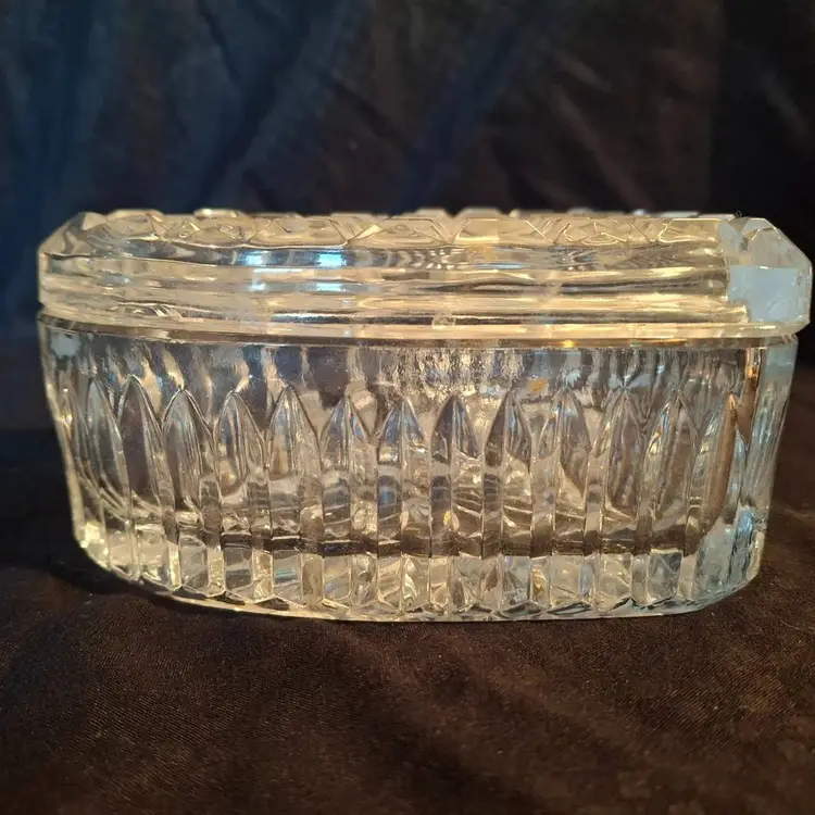 Germany Tritschler Winterhalder Bleikristall Lead Crystal 24% Heart Trinket Box