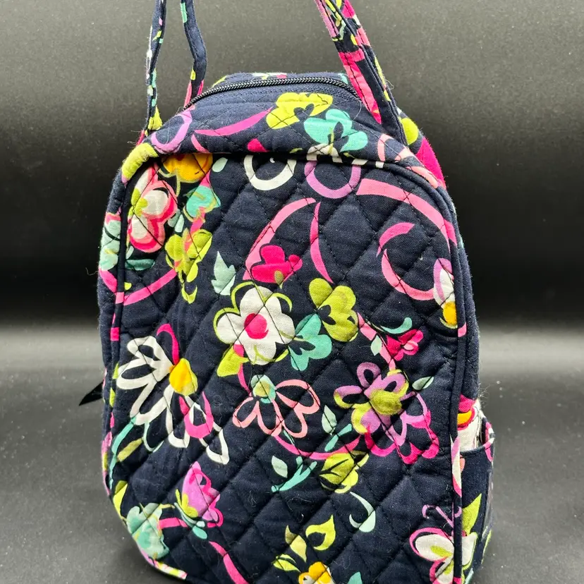 Vera Bradley Insulated Lunch Bunch Handled Bag Bottle Bag EUC