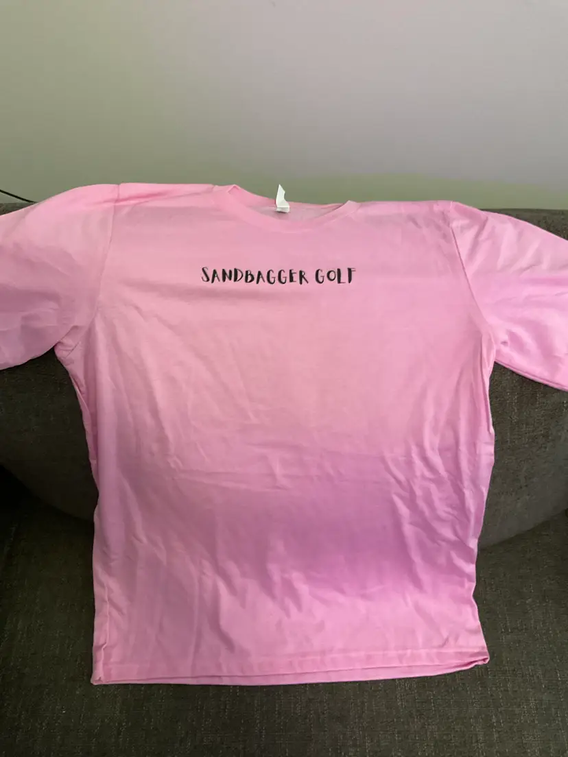 Sandbagger Pink Logo Tshirt