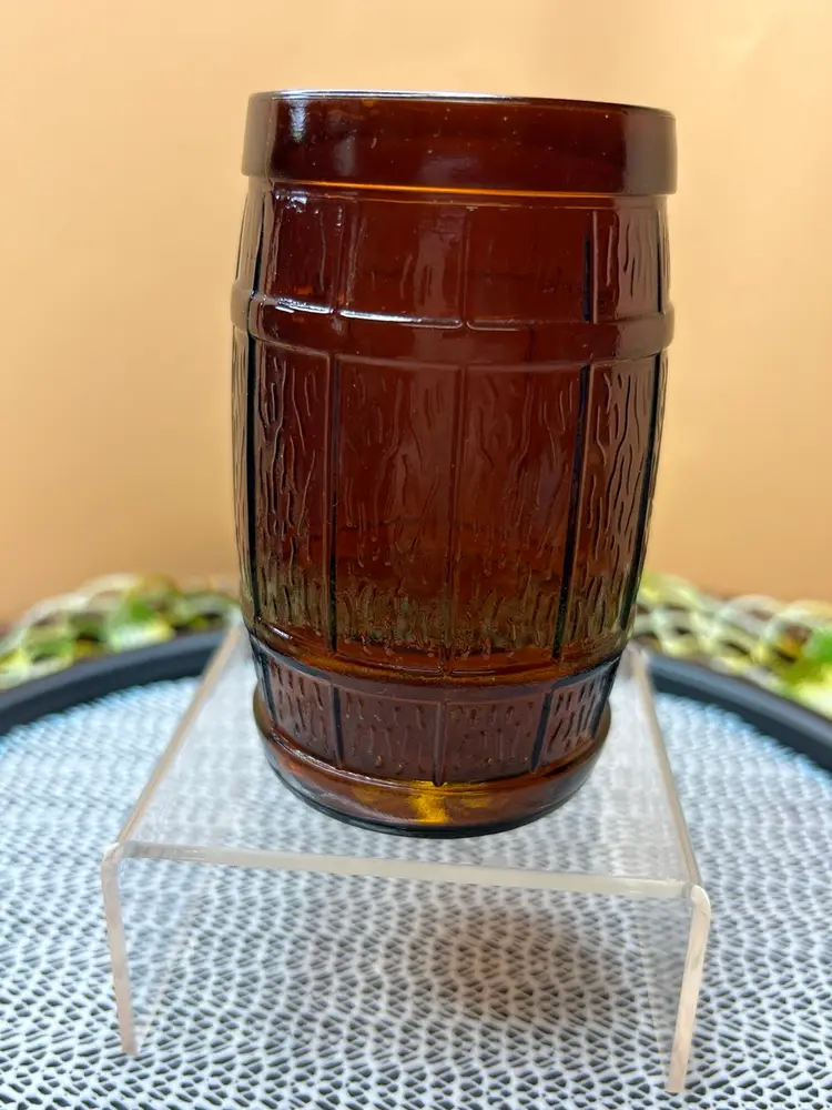 Brown Root Beer/Wine Barrel Glass