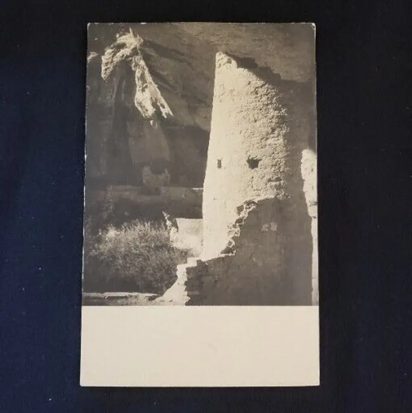 Postcaed Laura Gilpin ROUND TOWER OF CLIFF PALACE Mesa Verde National Park Vintage