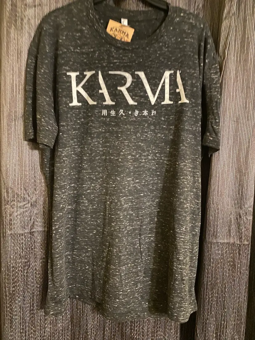 Freaky Tiki Karma Men's Size 2XL Gray Short Sleeve T-Shirt - New w/ Tags