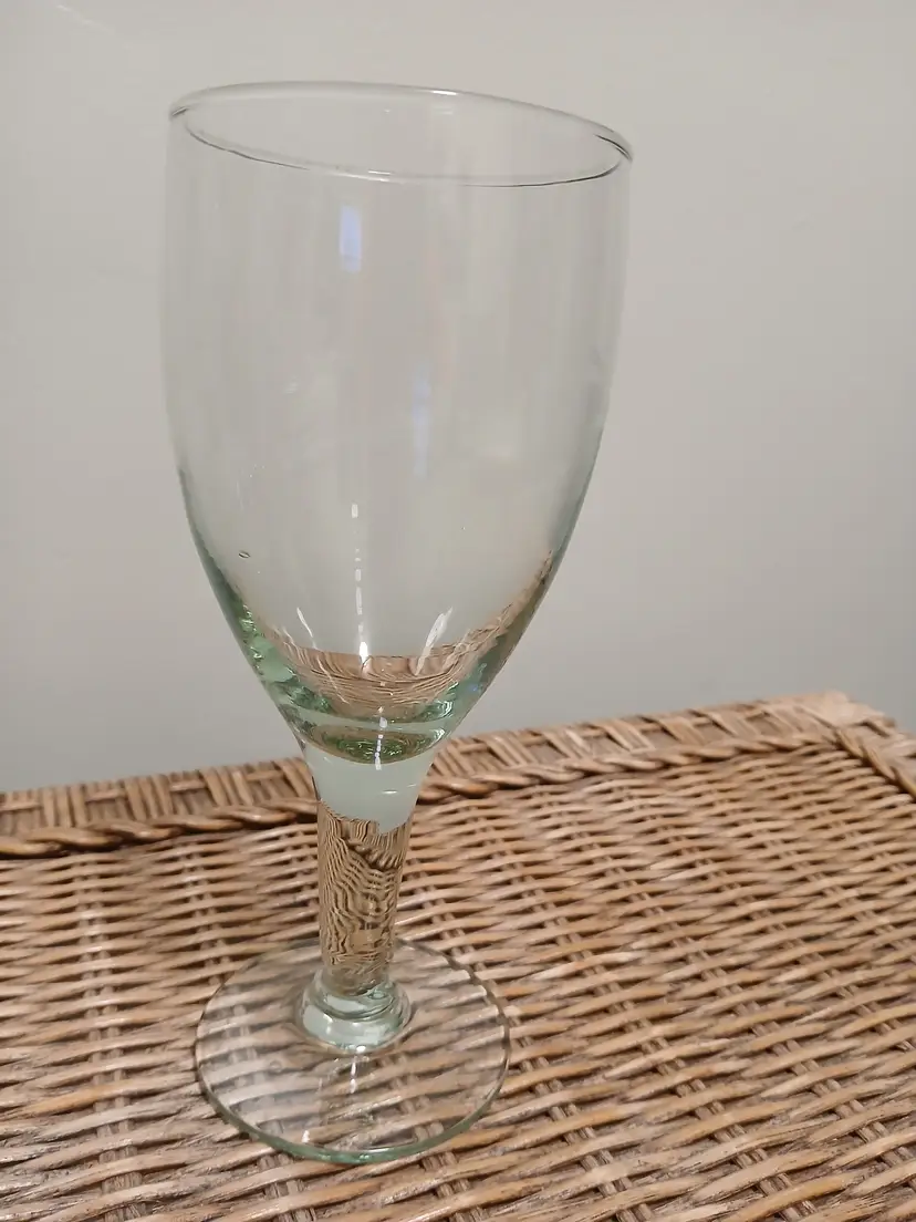 Set of 4 Vintage Glass Goblet with Stems