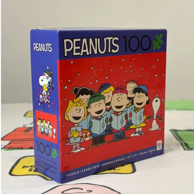 Peanuts Christmas Carolers 100 Piece Puzzle - Sealed