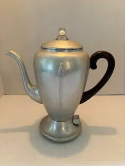 Vintage Aluminum Mirro-Matic Electric Percolator 8 Cup With Original Cord