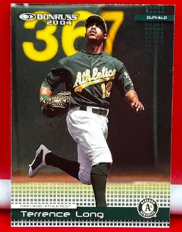 2004 Donruss Collector Baseball Trading Card Athletics Terrence Long #172