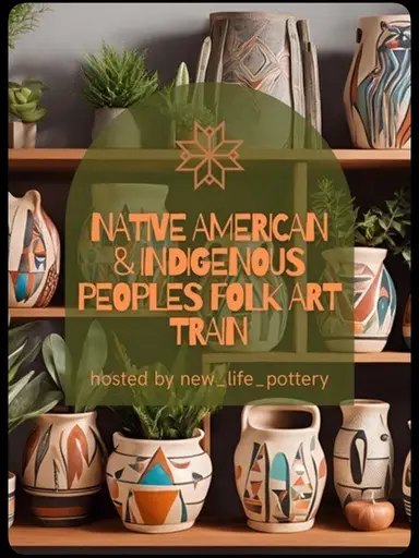Native American & Indigenous Peoples Folk Art Train With JerseyShell