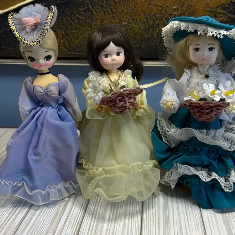 Clearance! -Lot Of 3 Vintage Bradley Dolls Stockinette Great For Crafting