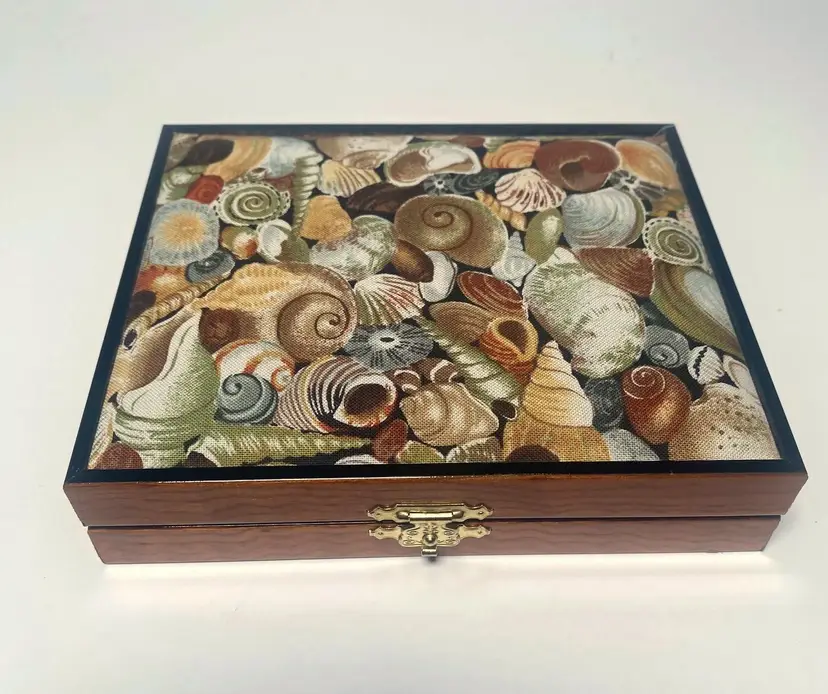 Wood Trinket Box w/Pillow Top Lid