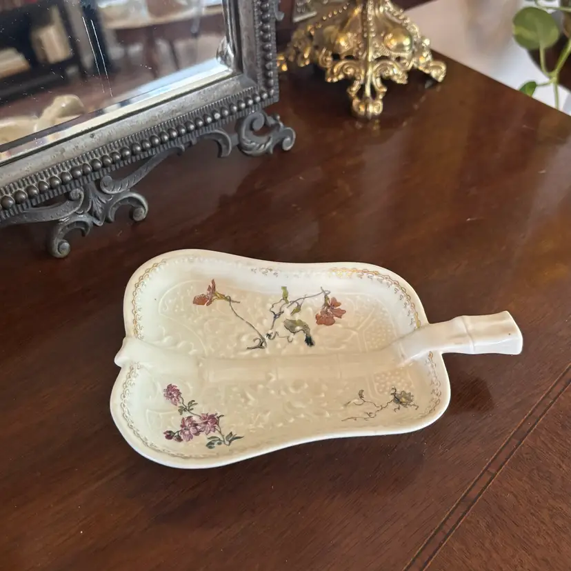 🐇Antique Haviland Limoges France Japanese Fan Tray