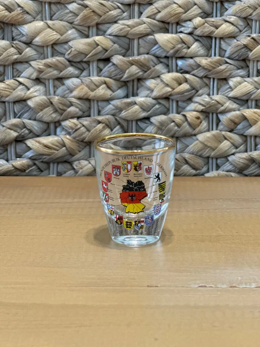 Vintage German Crest Souvenir Shot Glass