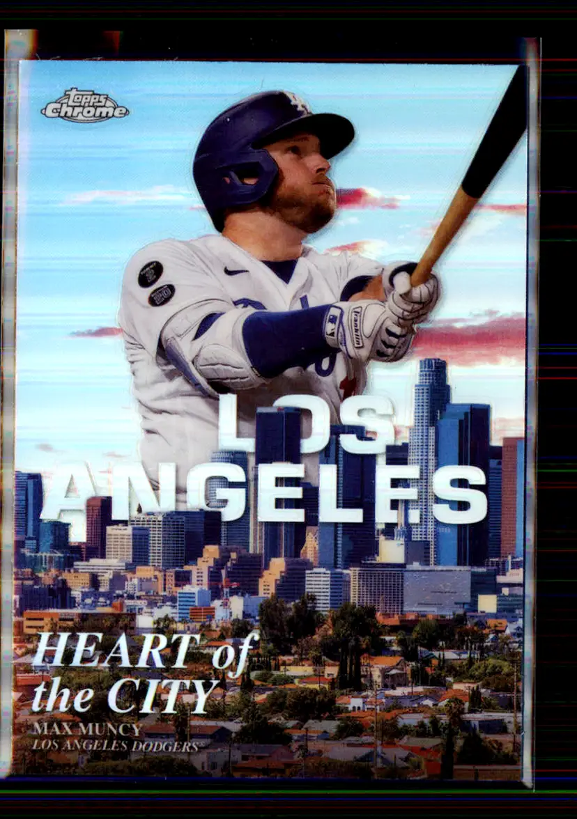 Max Muncy 2022 Topps Chrome Heart of the City #HOC-12 - Los Angeles Dodgers - (147-219)