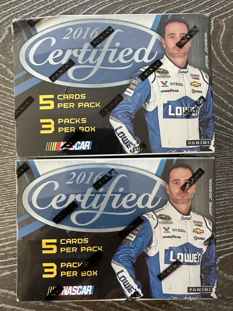 TWO - 2016 Panini Certified Racing NASCAR Blasters