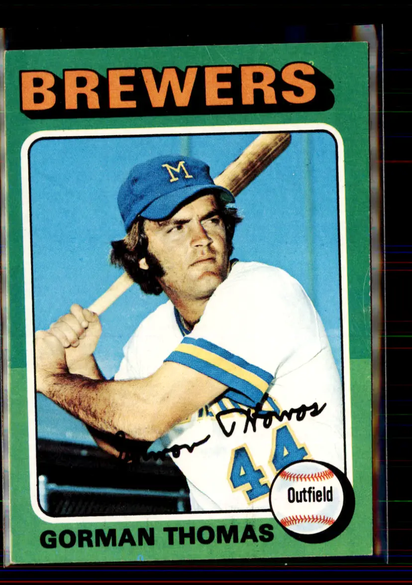 Gorman Thomas 1975 Topps #532 - Milwaukee Brewers - (pk1-63)
