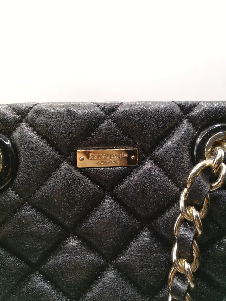 Kate Spade Black Quilted Leather Shoulder Bag